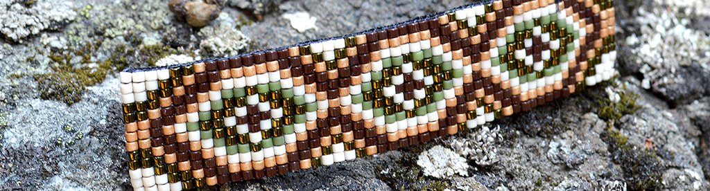 beaded barrette by Megan Petersen