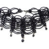 black beaded gothic choker