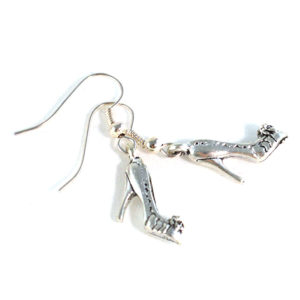 cinderella shoe charm earrings