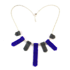 cobalt blue statement necklace