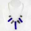 bohemian blue statement necklace
