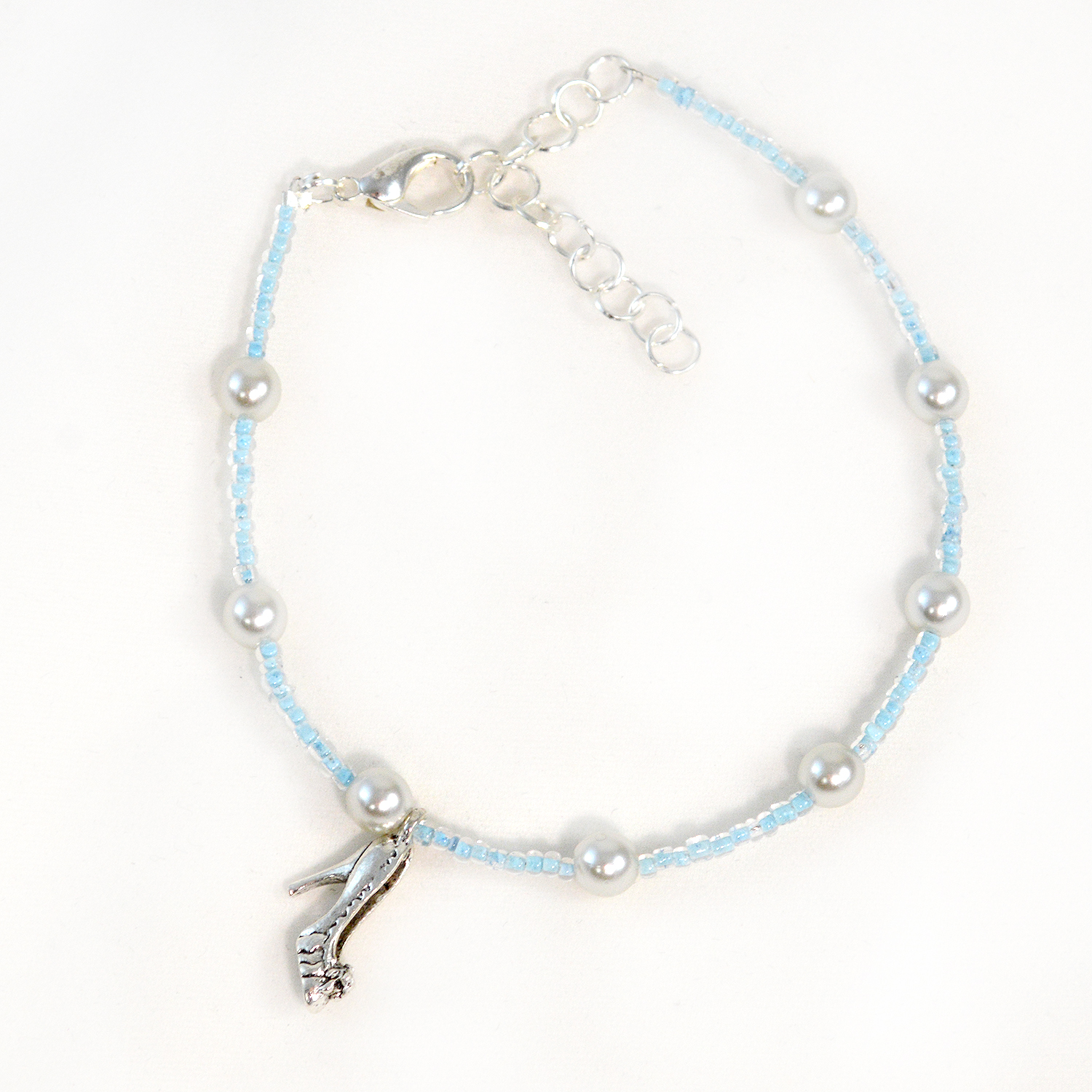 cinderella shoe charm anklet