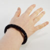 beaded black bangle bracelet