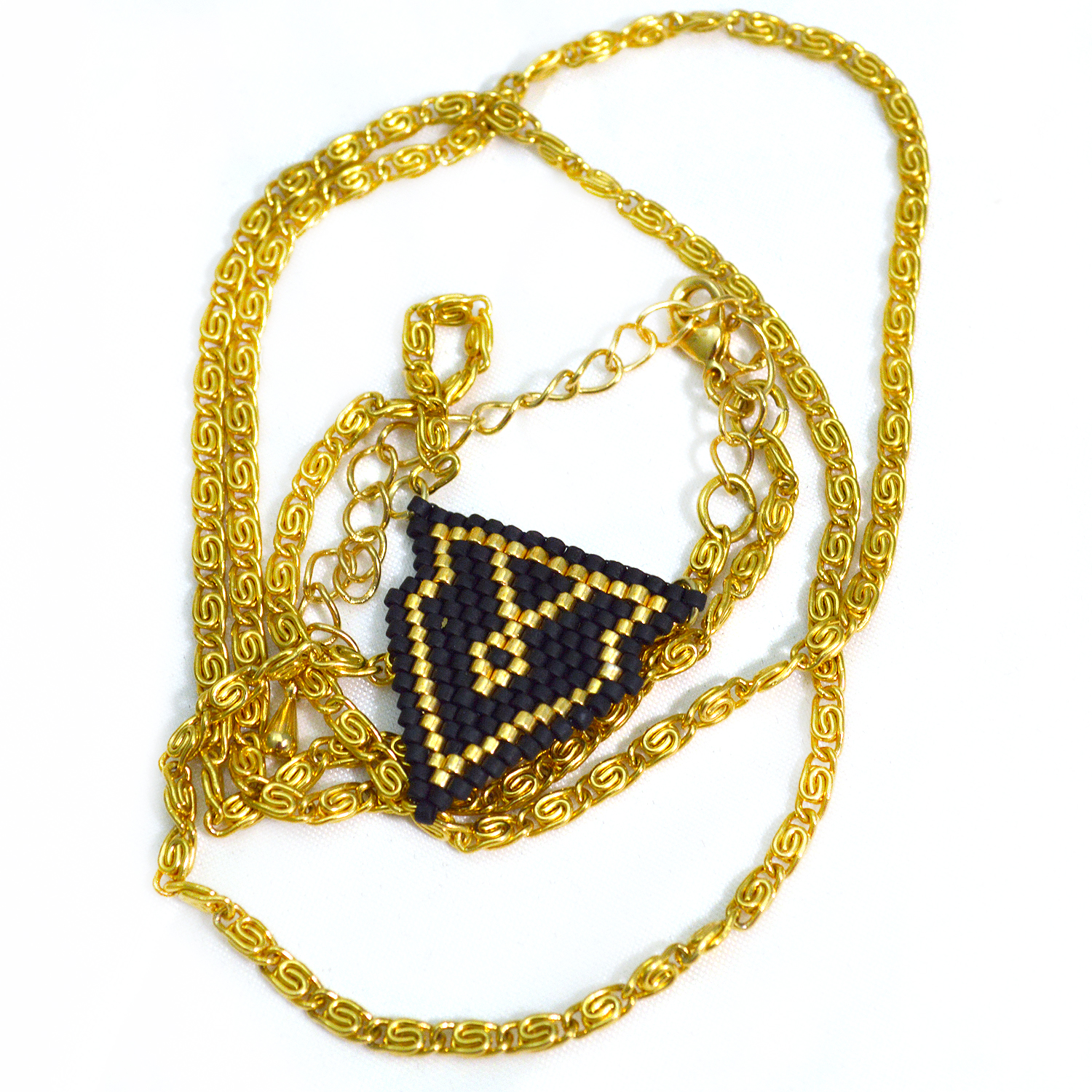 Black and Gold Necklace - Megan Petersen Jewelry