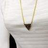 black and gold necklace