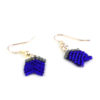 blue tribal earrings