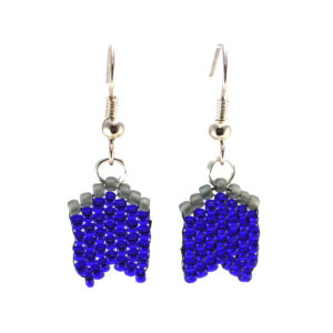 blue arrow tip earrings