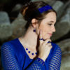 cobalt blue beaded accessories