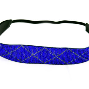 cobalt blue beaded headband