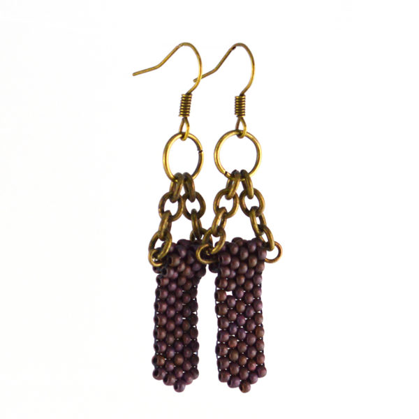 boho maroon color earrings