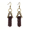 maroon color earrings