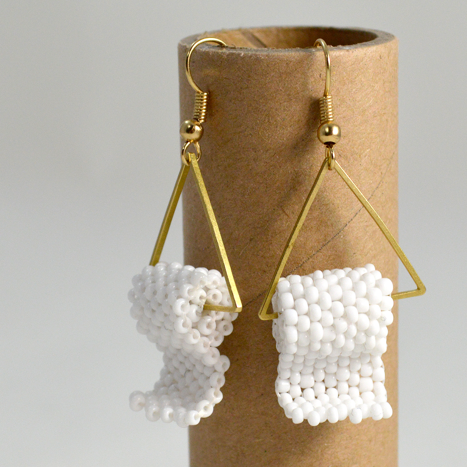 funny gift toilet paper earrings