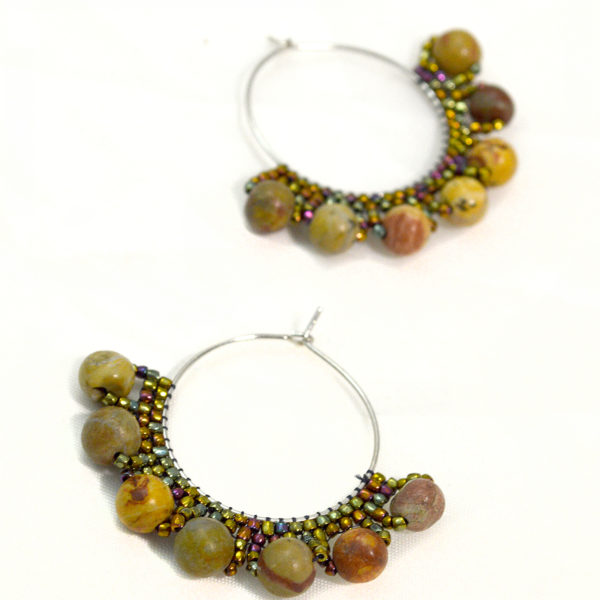 boho hoop earrings