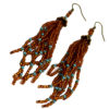 tassel earrings brown