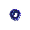 blue dreadlock bead