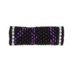 black and purple swirl dreadlock bead