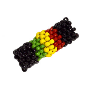 rainbow rasta dread bead