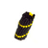 yellow spiral dreadlock cuff bead