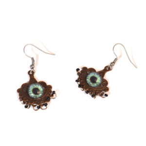 Boho Evil EYe Chandelier Earrings