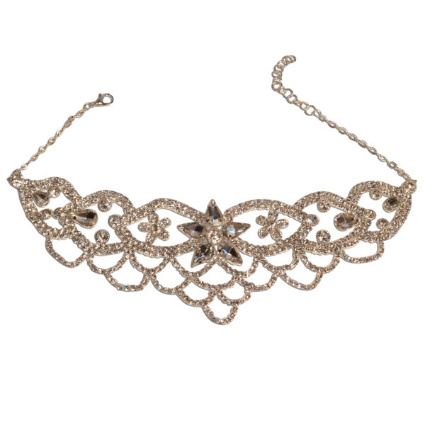 fancy choker party necklace