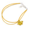Ankle bracelet gold honey bee charm