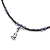 Cat Black and Purple Ankle Bracelet