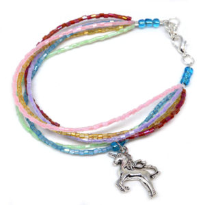 Rainbow Unicorn Sparkly Anklet