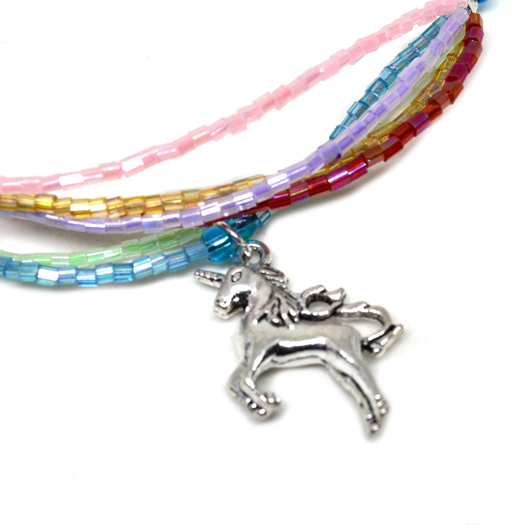 Rainbow Unicorn Sparkly Anklet