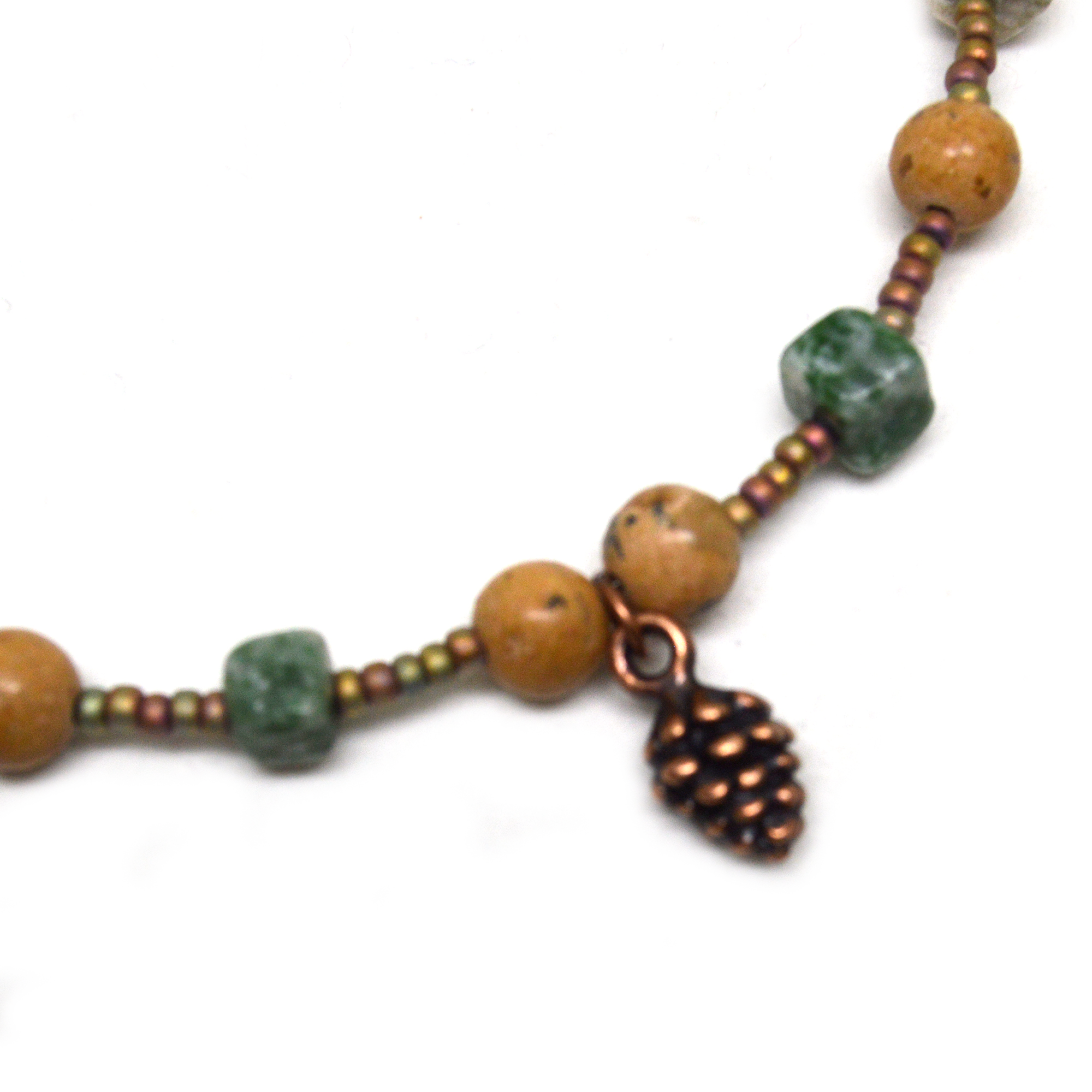 pine Cone Woodland Boho Anklet