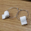 toilet paper earrings hoops