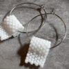 toilet paper earrings hoops