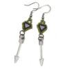 dangling arrow earrings