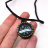 tiny working compass necklace