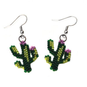 cute desert cactus earrings