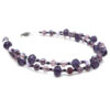 beaded purple anklet