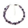 beaded purple anklet