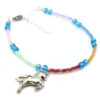 rainbow unicorn anklet