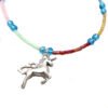 rainbow unicorn anklet