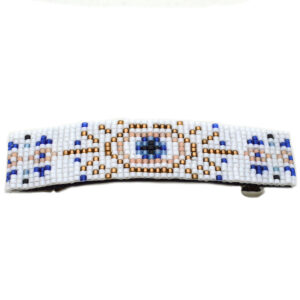 boho evil eye beaded barrette