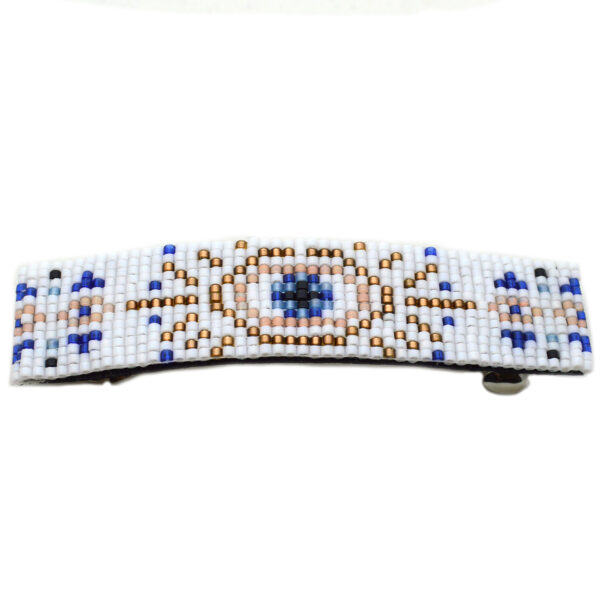 boho evil eye beaded barrette