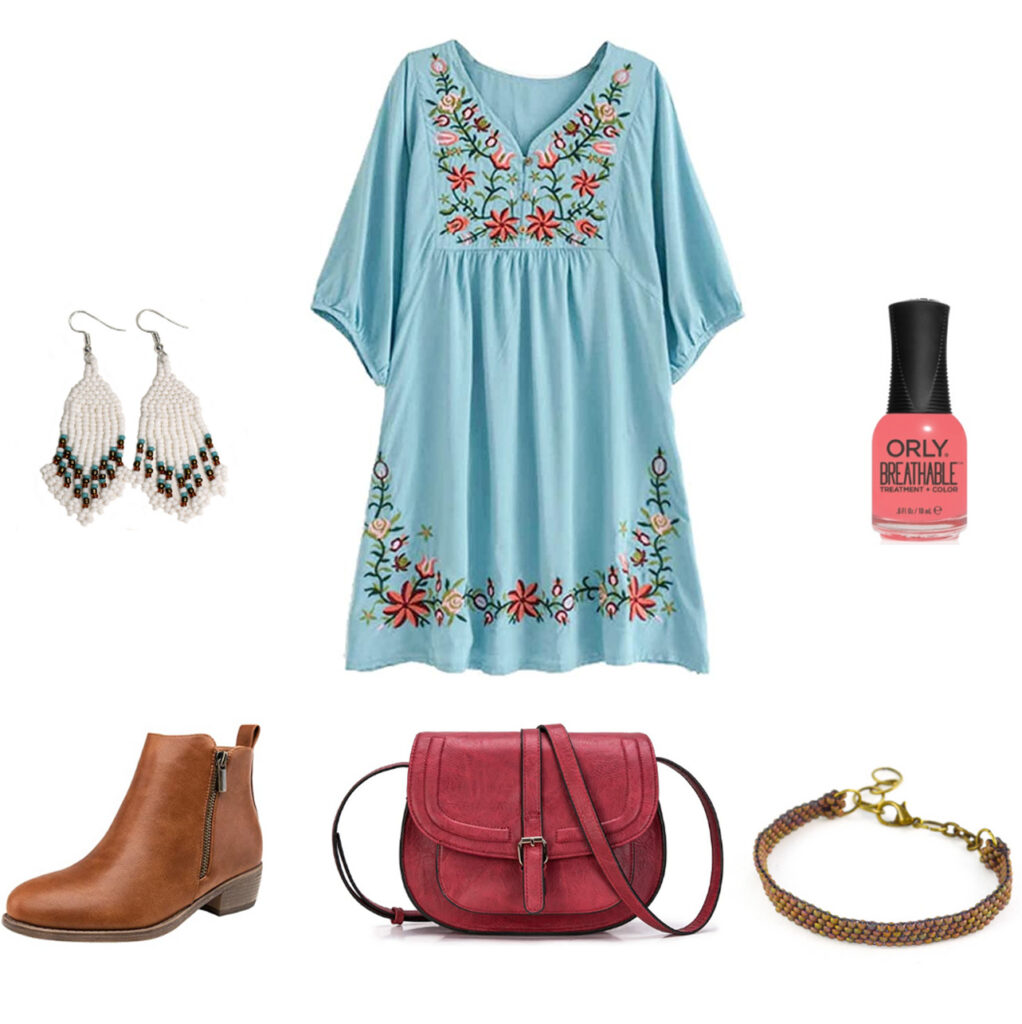 flowy outfit idea style board boho