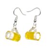 oktoberfest beer mug earrings funny gag gift