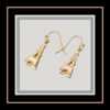 Eiffel tower pink chic earrings