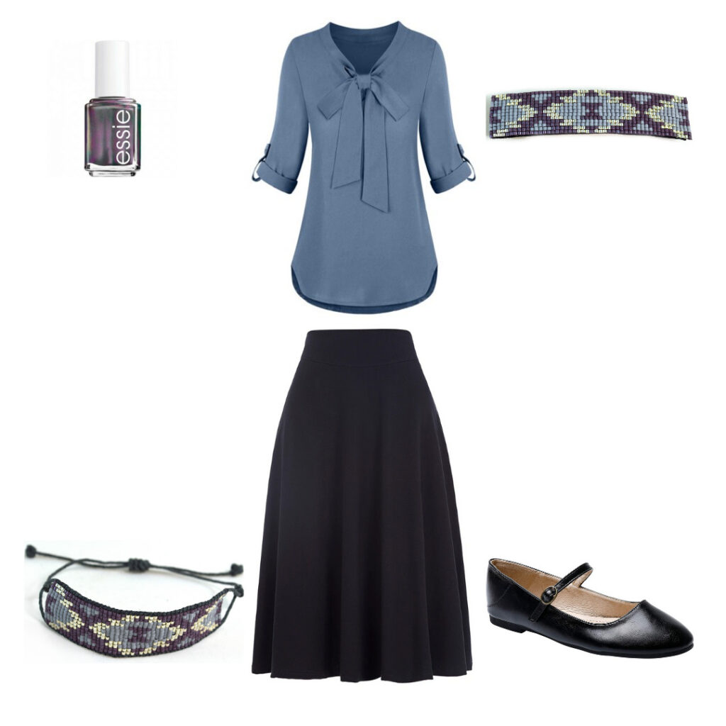 polished accessories styleboard outfit idea for work