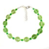 crystal green summer anklet