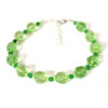 crystal green summer anklet