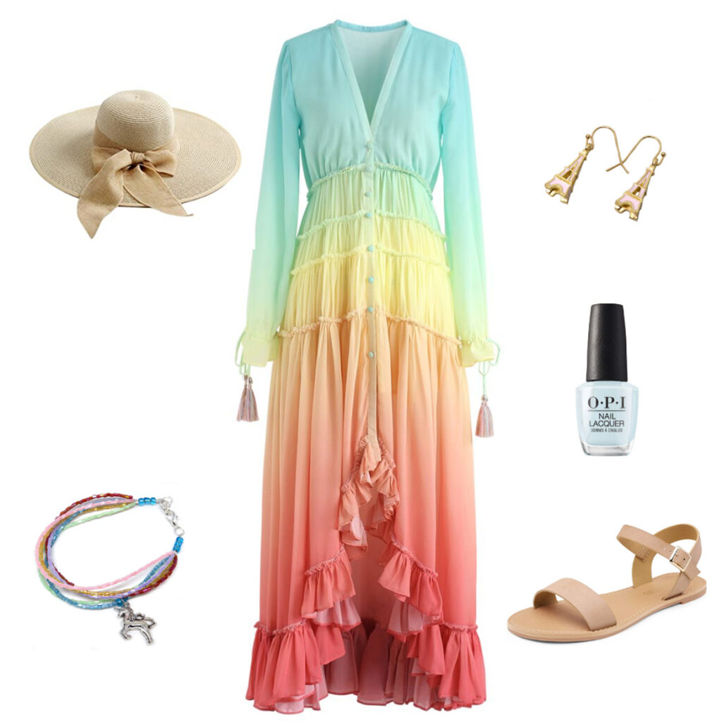 Rainbow Ombre Pride Outfit Style Board