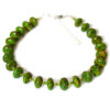 shades of green boho womens anklet