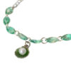 shell charm light green beach jewelry anklet