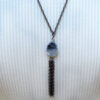 Long Fringe Chain Tassel Y Necklace